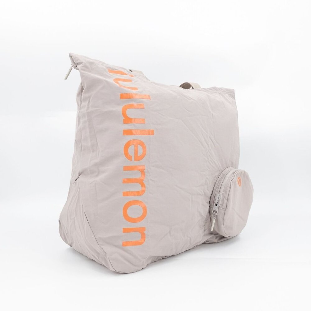 Lululemon Packable Large Tote 30L Raw Linen Beige OS - Picture 3 of 16